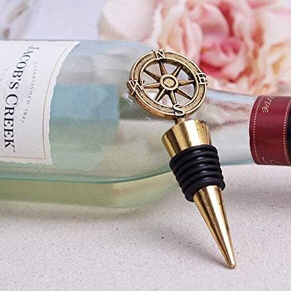 New Wine Bottle Stopper Stocking-Stuffers in Gift Boxes - 4 Pieces - Picture 3 of 10